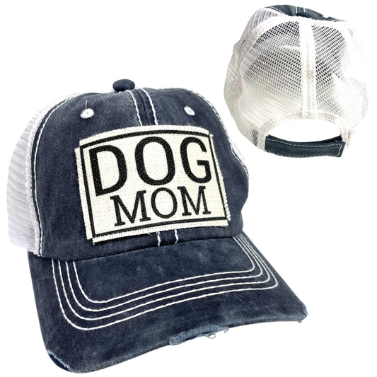 Dog Mom Ball Cap | Woman's Hat | Distressed