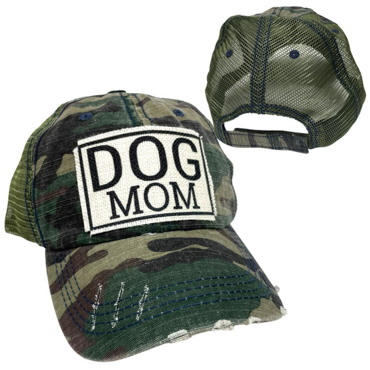 Dog Mom Ball Cap | Woman's Hat | Distressed