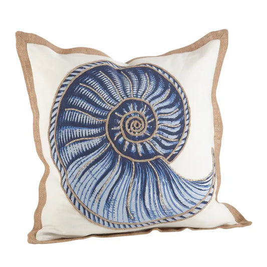 Spiral Shell Pillow - Down Filled